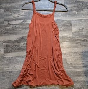 [RVCA] orange shift dress